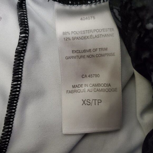 DANSKIN Black Gray tights leggings XS - Picture 5 of 7